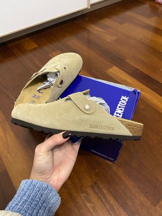 Birkenstock Boston Camoscio Beige Tg 37