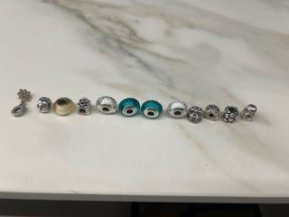 Lote de 12 charms Pandora