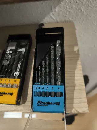 2 Juegos Brocas Piranha Metal/Madera