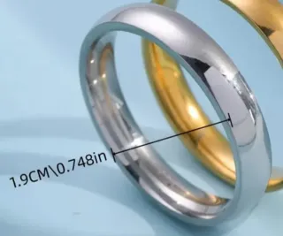 Anillo plateado talla 8