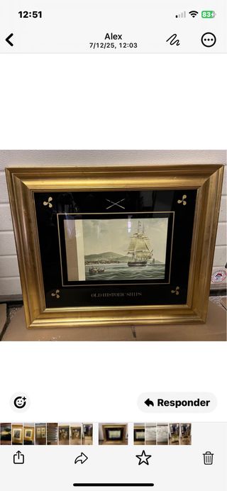 Cuadro Old Historic Ships