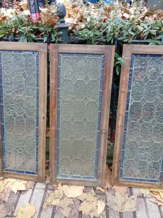 Vidrieras antiguas de madera unidad