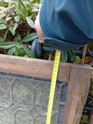 Vidrieras antiguas de madera unidad