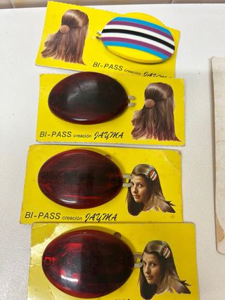 Lote de pinzas y clips para el pelo vintage