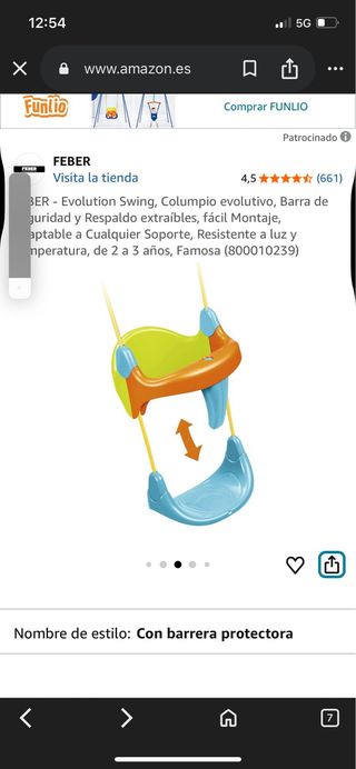 2 altalene infantili Feber