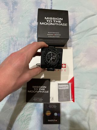 Omega x Swatch Mission to the Moonphase Nero