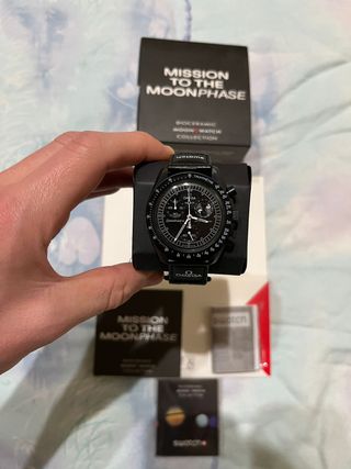 Omega x Swatch Mission to the Moonphase Nero