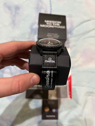 Omega x Swatch Mission to the Moonphase Nero