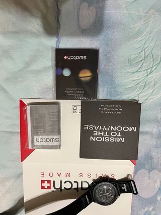 Omega x Swatch Mission to the Moonphase Nero