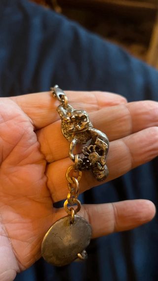 Collana massiccia Argento e Oro Antico