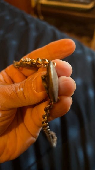Collana massiccia Argento e Oro Antico