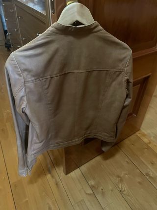 Cazadora Piel Massimo Dutti Marrón