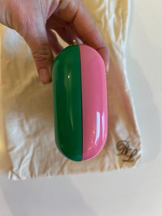 Bolso Bimba y Lola Rosa y verde con Cadena