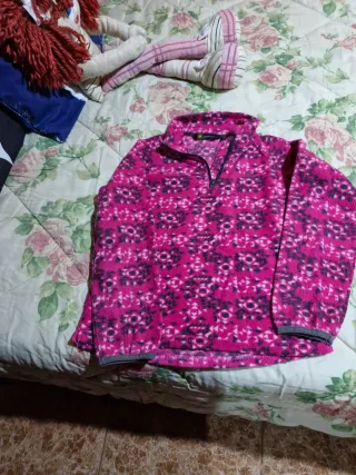 Jersey rosa y morado estampado