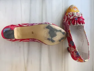 Scarpe fallera ricamate