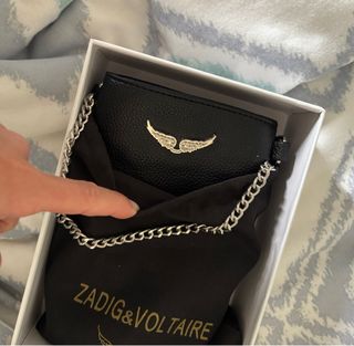 Bolso Zadig & Voltaire Negro Cadena Plata