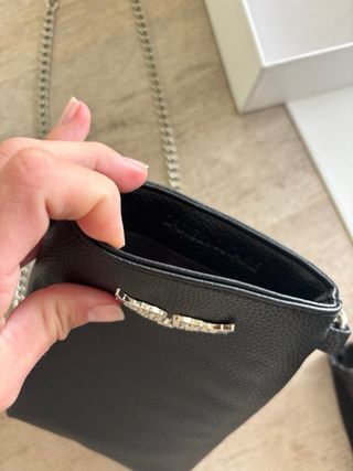 Bolso Zadig & Voltaire Negro Cadena Plata