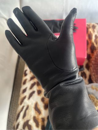 Guantes de piel El Corte Inglés negros