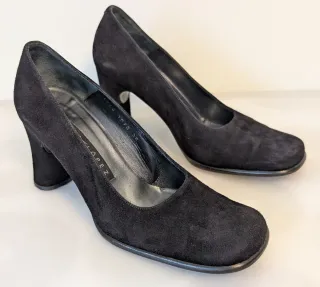 Zapatos Pura López ante color negro talla 38C