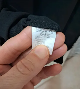 Top Terranova brillantinata nero/argento S