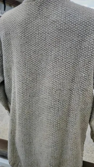 Jersey Mango Beige Trenzado Talla M