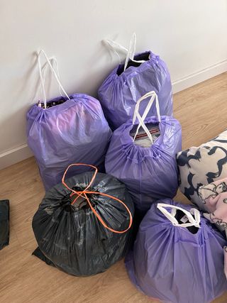 Lote de ropa de niña, hombre y mujer varias tallas