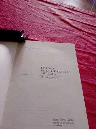 Libro Historia Literatura Española Siglo XX