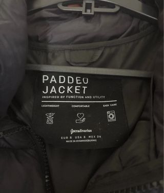 Chaleco acolchado negro talla única