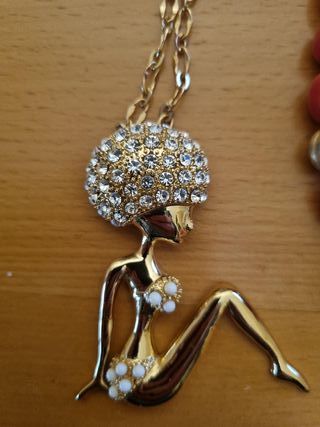 Lotto alta bigiotteria blu e argento