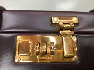 Maletín marrón años 80