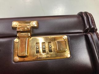 Maletín marrón años 80