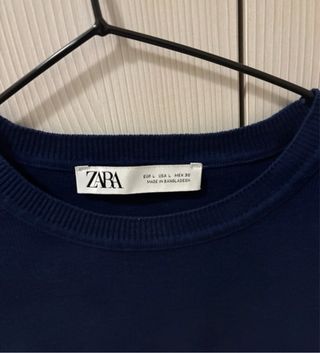 Jersey Zara Azul Manga Larga