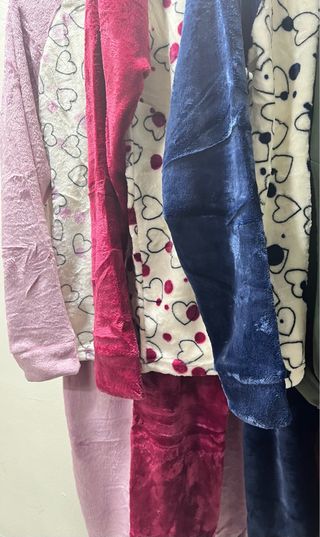 Pijama Corazón Rosa y Azul tallas S M L