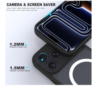 Cover iPhone 14 Pro Max Nero Magsafe Gom.