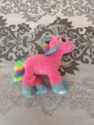 Peluche Unicornio Rosa Brillante