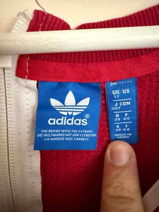 Sudadera Adidas Originals Vintage Roja