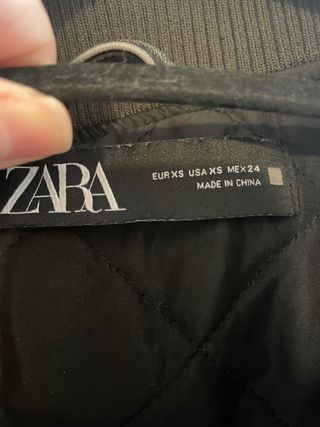 Chaqueta bomber Zara gris