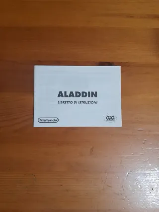 Manuale Aladdin SNES Nintendo