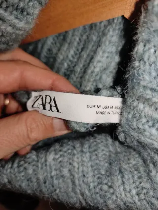 Jersey Zara cuello alto estampado M