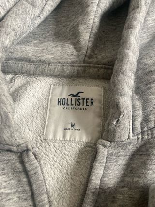Sudadera Hollister Gris Talla M