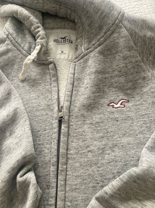 Sudadera Hollister Gris Talla M