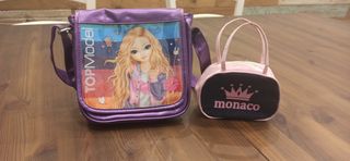 Set 2 borsette bambina Top Model e Monaco