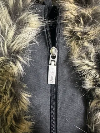 O bag panna con pelliccia sintetica