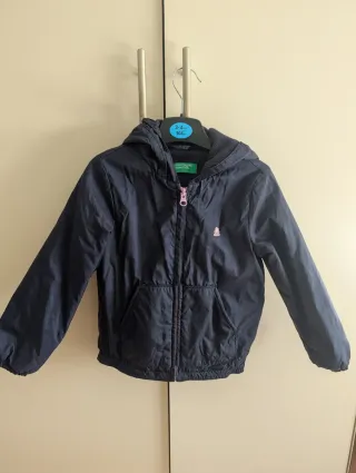 Giacca bambina Benetton blu taglia 4-5 anni