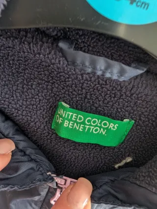 Giacca bambina Benetton blu taglia 4-5 anni