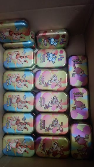 Caja 2 latas Pokemon