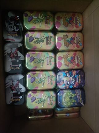 Caja 2 latas Pokemon