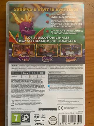 Spyro Reignited Trilogy Nintendo Switch