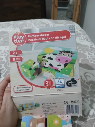 Puzzle Rompecabezas Playtive Madera 9 Piezas