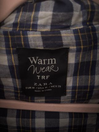 Chaleco Zara niña azul con capucha talla M